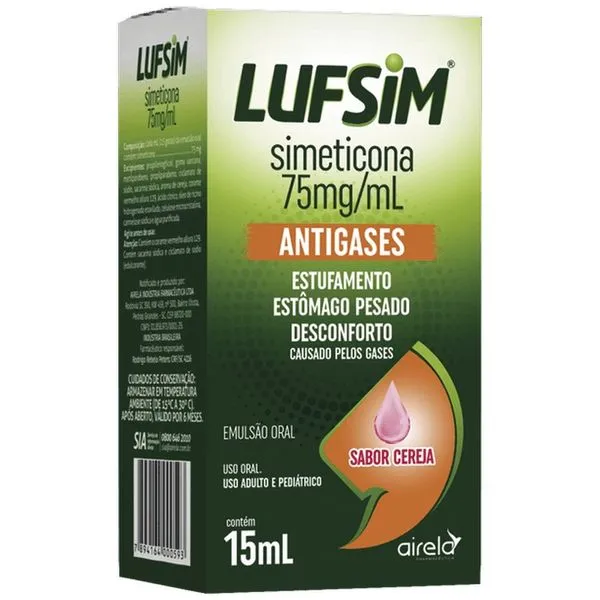 Lufsim Simeticona 75mg/ml 15ml Gotas Airela
