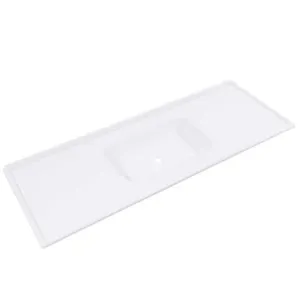 Pia De Mármore Sintético Decoralita 100x50 P105 Branco Gelo (MP)