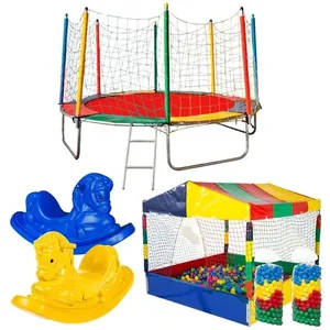 Cama Elastica com Piscina 3m 150kg Rede de Protecao 1000 Bolas 2 Gangorras Uso Infantil Rotoplay Brinquedos Cama Elastica com Piscina 3m 150kg Rede de Protecao 1000 Bolas 2 Gangorras Rotoplay Brinquedos