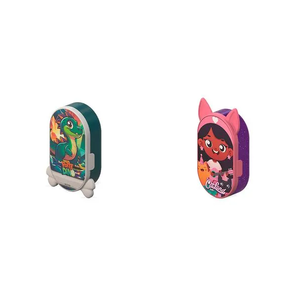 Pote Organizador To Go Sortido Dino e Gatos AD0393 - Potte
