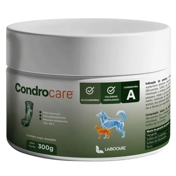 Suplemento Alimentar Articular Condrocare Labocare Para Cães E Gatos 300g (MP)