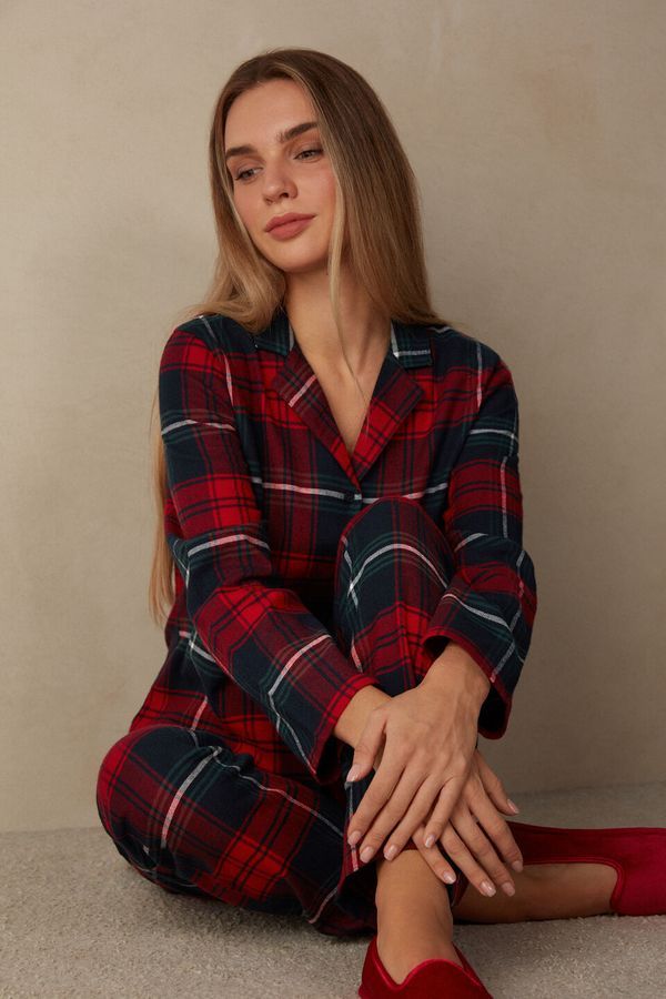 Pijama Xadrez - Vermelho M