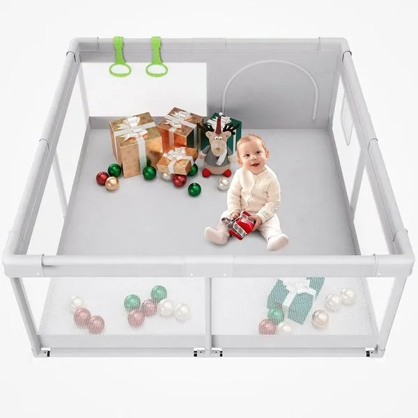 Cercadinho para Bebês FODOSS 47x47 Polegadas Branco A-BI
