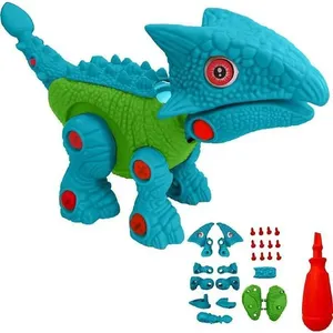 Brinquedo para Montar Anquilossauro Monta e Desmonta com Ferramenta Plástico Homeplay Brinquedo para Montar Anquilossauro Monta e Desmonta Homeplay