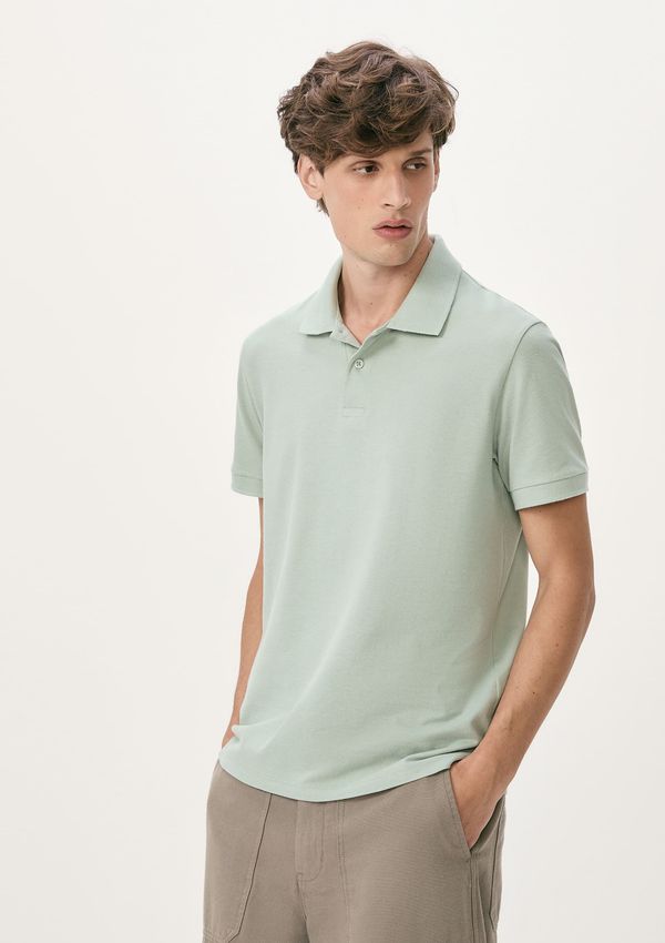 Camisa Polo Básica Masculina Manga Curta Em Piquet - Verde XG