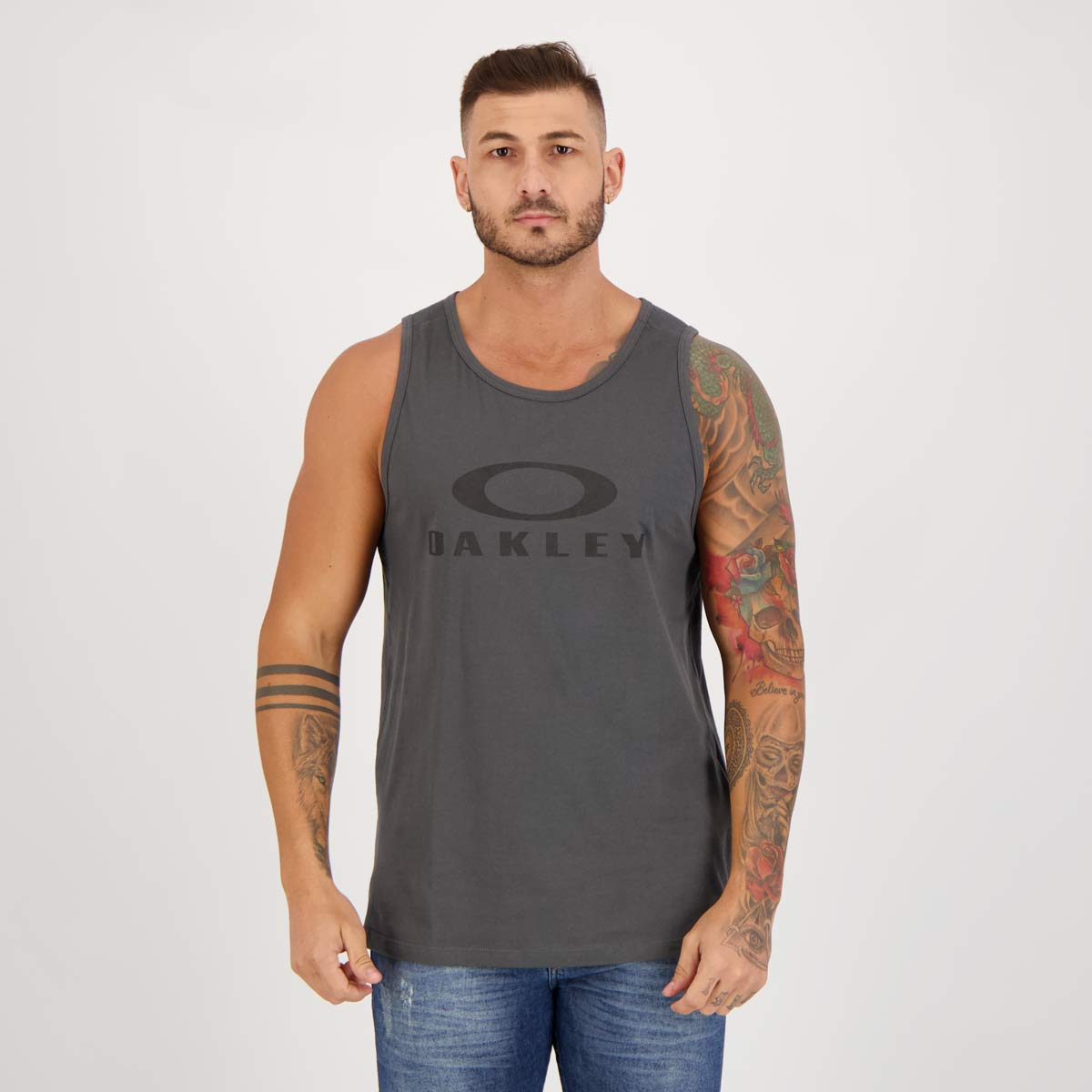 Regata Oakley Bark Tank Cinza