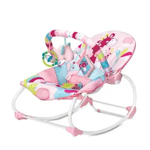 Cadeirinha de Descanso - Rocker - Girafa - Rosa - Ibimboo