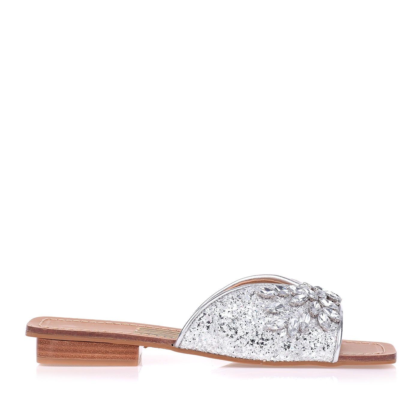 Flat Salto Baixo New Metal Prata