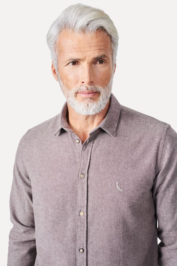 Camisa Ml Flanela Camp Khaki Escuro - Gg