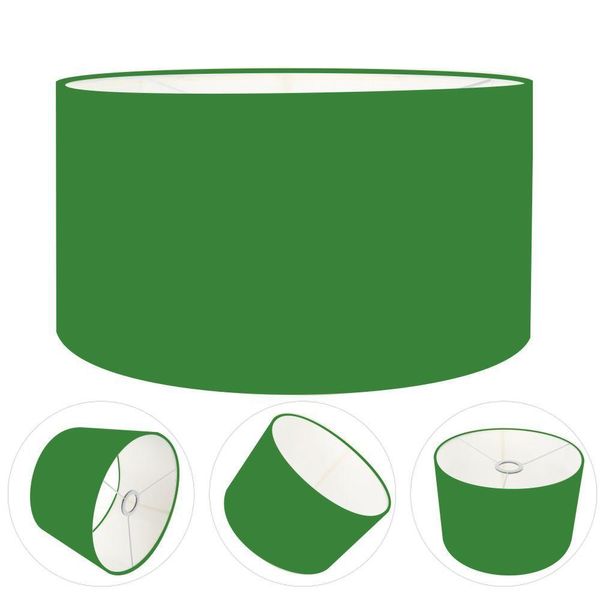 Cúpula Abajur Cilíndrica Cp-7025 ø50x30cm Verde Folha