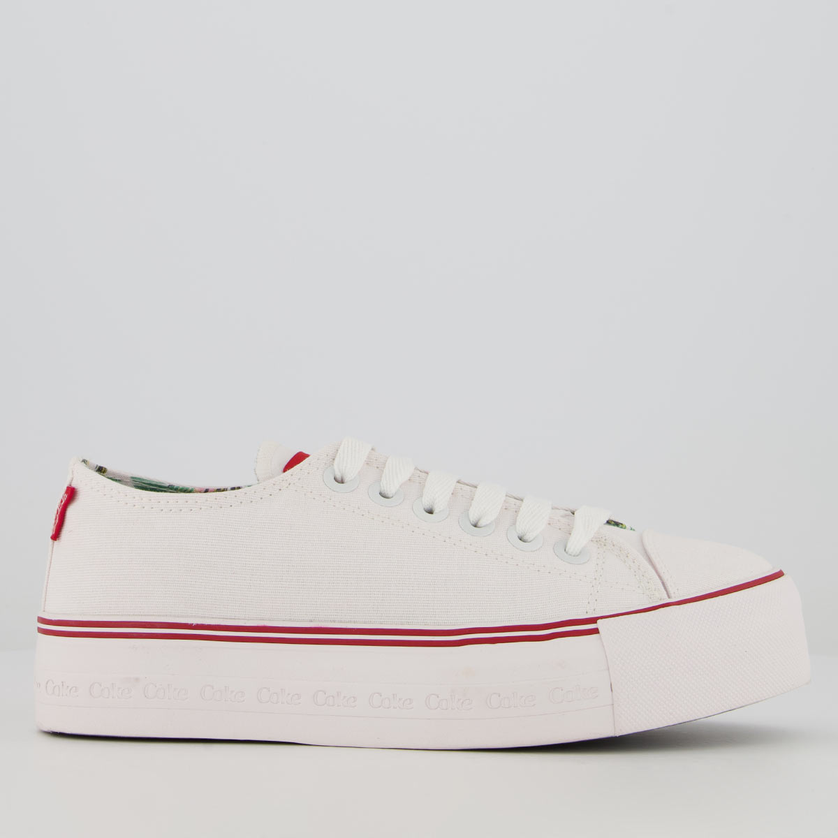 Tênis Coca Cola Atlanta Plataforma Feminino Branco