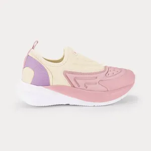 Tênis Infantil Bibi Volt Bege com Rosa 37
