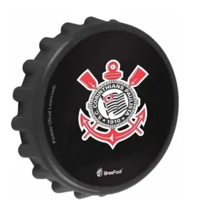 Abridor Garrafa Decorativo Tampa Corinthians 2x9x9cm Ref.11702 Brasfoot