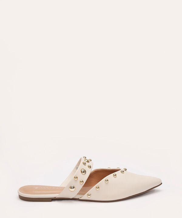 mule com tachas via uno off white 36