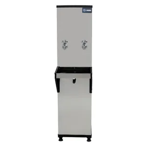 Bebedouro Industrial Coluna Knox 25L 2 Torneiras Geladas Inox (KX02 2T) Bebedouro Industrial de Coluna KX02-D 2T Compressor Água Gelada Inox 25L 220V