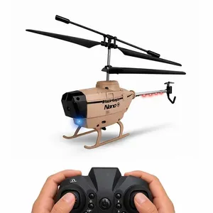 Helicóptero de Controle Remoto Black Eagle Nano com Sensor de Obstáculos Giroscópio Led Marrom Draik Helicóptero de Controle Remoto Black Eagle Nano com Giroscópio Led Marrom Draik