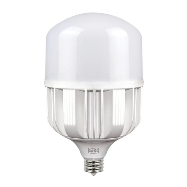 Lâmpada LED Super Alta Potência Luz Branca E27 Bivolt Black&Decker Lâmpada de LED Alta Potência 100W 8000 Lúmens E27 Bivolt Luz Branca