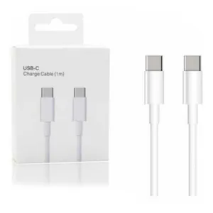 Cabo USB-C 60W – Compatível com iPhone 15 e iPhone 16 – 1M