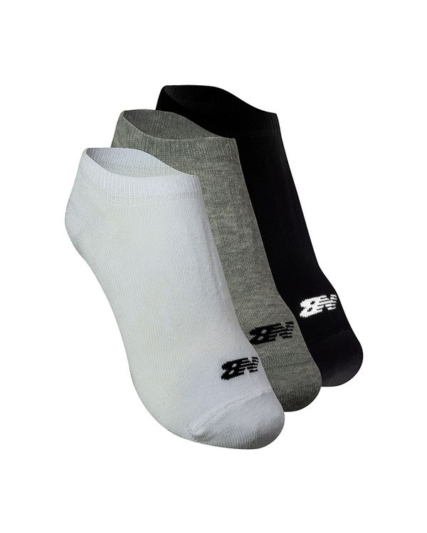 Meia New Balance Cano Invisível Kit 3 Pares Unissex - 35 a 38