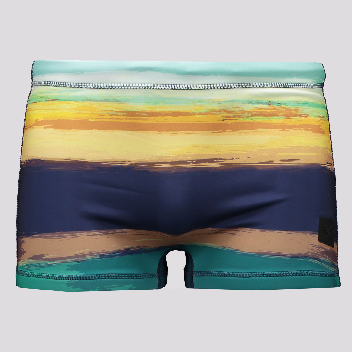Sunga Boxer Speedo Beach Stripes Verde