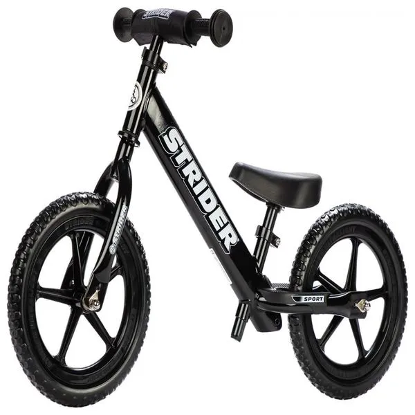 Bicicleta sem Pedal para Crianças de 2 a 3 Anos, Strider, Cinza