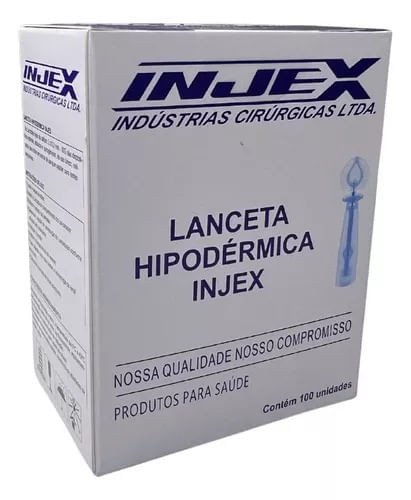 Lanceta hipodérmica Injex 100 unidades