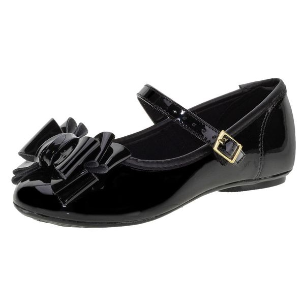 Sapatilha Infantil Feminina Molekinha - 2083991 VERNIZ/PRETO 29