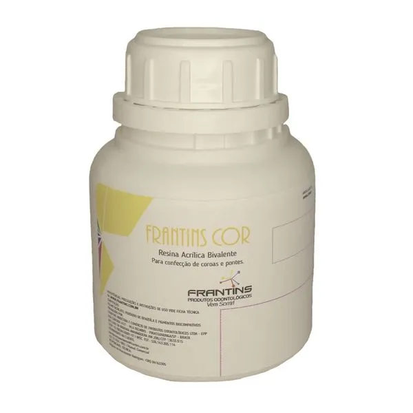 Resina Acrílica Pó Autopolimerizável 80gr Frantins Cor 66