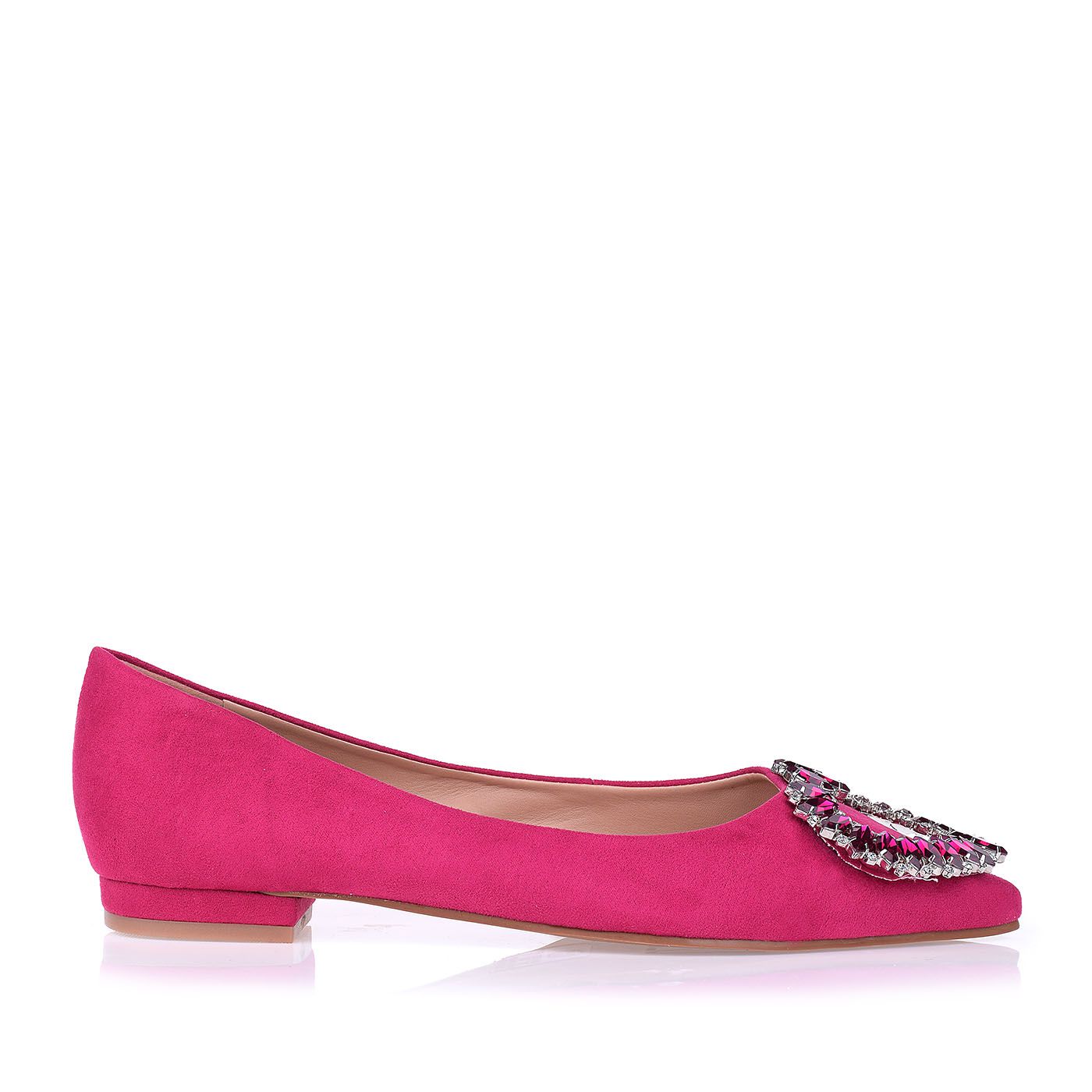 Sapatilha Camurça Fucsia