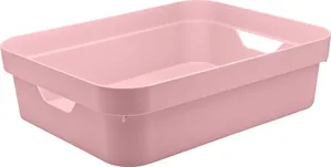 Caixa organizadora p baixa 4,8 litros, Rosa Quartzo - Ou