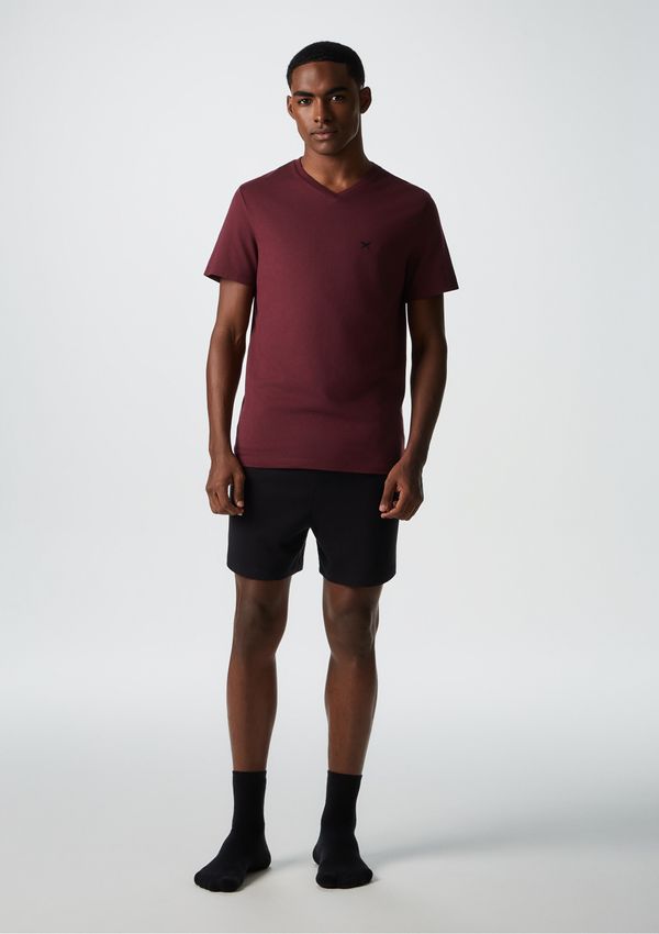 Pijama Masculino Curto Em Malha - Vermelho G