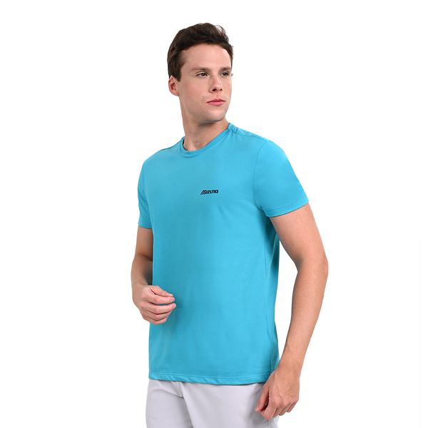 Camiseta Casual Masculina Mizuno Basic Logo EG Azul