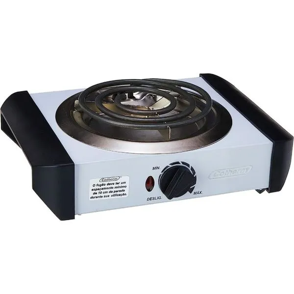 Fogão Elétrico de Mesa FEB-1 110V com Resistência Blindada em Aço Inox Branco Cotherm Fogão Elétrico de Mesa FEB-1 110V com Resistência Blindada Branco Cotherm