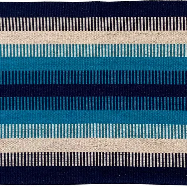 Trilho Passadeira Cravo E Canela Azul 47x140 TRCRA047140AZ1 - Bordartes