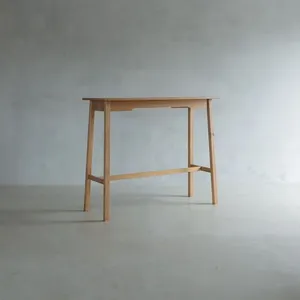 Mesa Bancada Moema Em Madeira Verniz Amêndoa