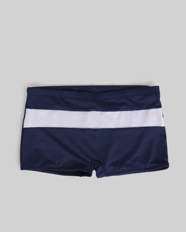 Sunga Juvenil Boxer Com Recorte Marinho 12