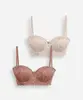 kit de 2 sutiãs meia taça feminino de renda alças removíveis colorido 46