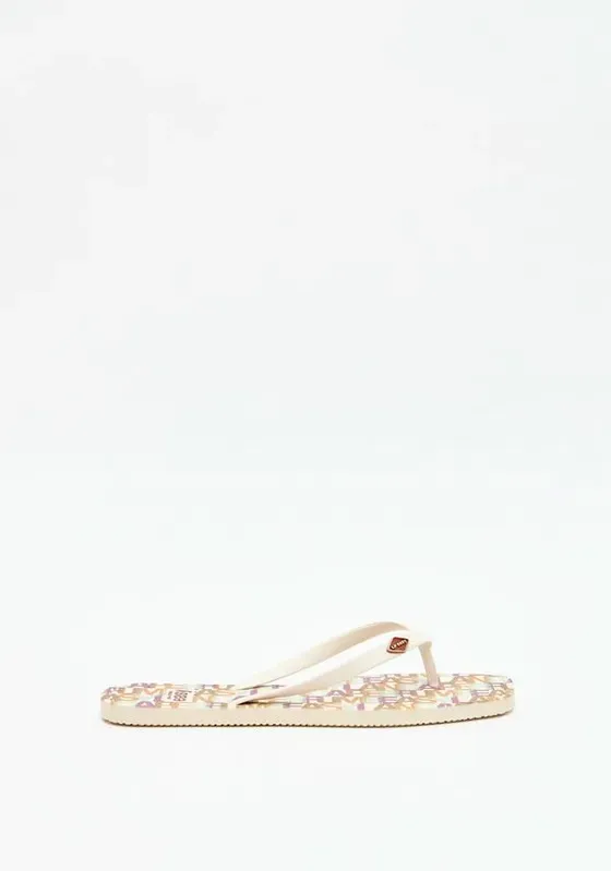 Chinelo Estampado Bege 35