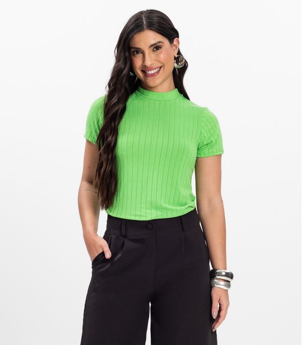 Blusa Feminina em Malha Delicate Infinita Cor Verde GG