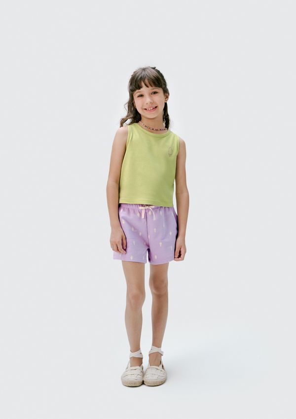 Conjunto Curto Infantil Menina - Verde 014