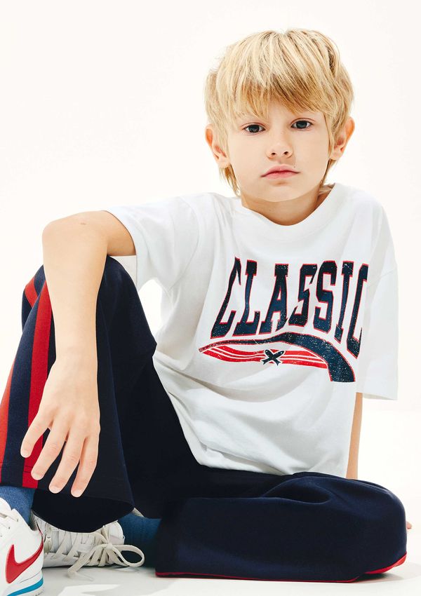 Camiseta Infantil Unissex Estampada - Off white 014