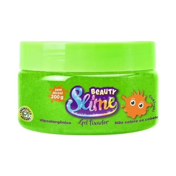 Gel Fixador Beauty Slime Verde Neon 200g