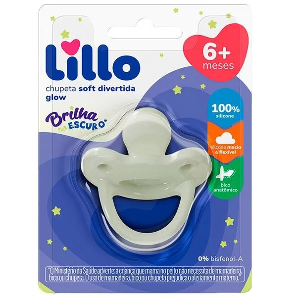 Chupeta Lillo Soft 100% Silicone Tamanho 2 Neutra