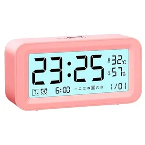 Relógio De Mesa Digital YN Clock Rosa SDKSD330 (MP)