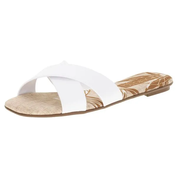 Sandália Feminina Rasteira Beira Rio - 8237284 BRANCO 01 34