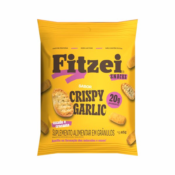 FITZEI® SNACKS PROTEICOS – 45g Crispy Garlic