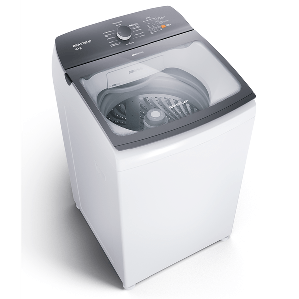 Máquina de Lavar Brastemp com Ciclo Antibolinha Ciclo Edredom Ciclo Tira Manchas Advanced Branca 14Kg BWK14AB 220V