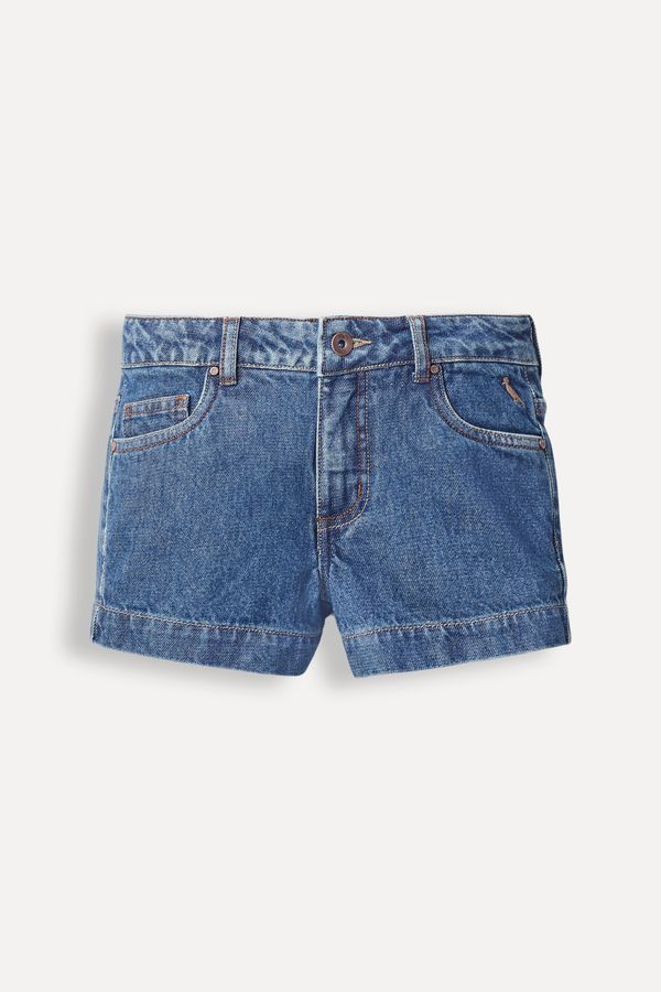 Short Menina Basic Indigo Escuro - 02