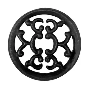 Rosácea Decorativa Imperial para Grade Portão em Ferro Fundido 15cm Fundição Unicláudio Rosácea Decorativa Imperial Ferro Fundido 15cm Fundição Unicláudio