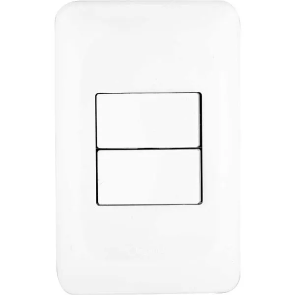 Conjunto com 2 interruptores paralelos 10 A LGX202 4x2 - PIAL POP